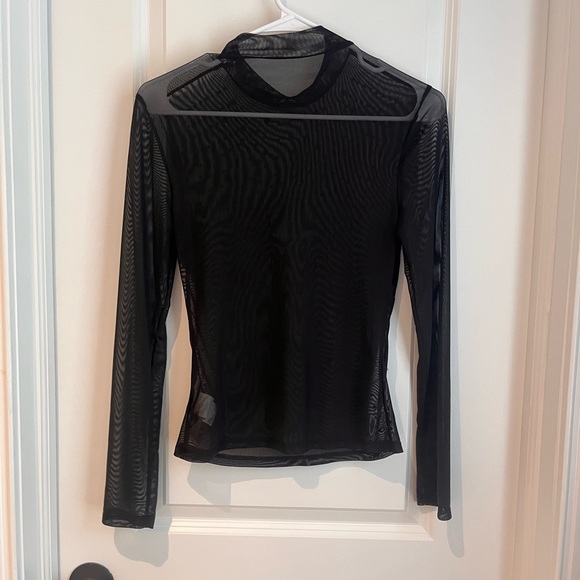 SHEIN Rhinestone Mesh Top - Picture 2 of 2